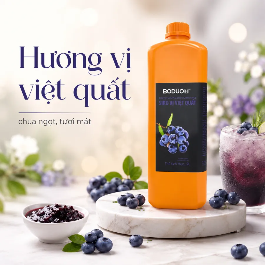 Siro Boduo việt quất